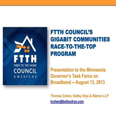 Thomas Cohen on FTTH Council Race to the Top Program