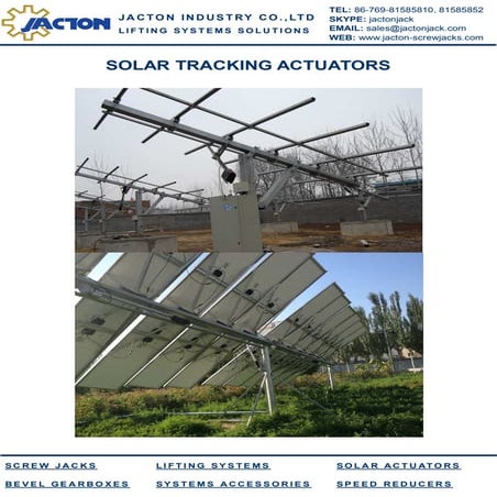Dc 12v 24v 36v solar panel tracking using screw jacks, solar tracker ...