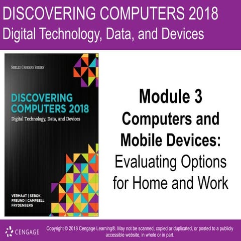 Computers and mobile device: Evaluating options for home and work