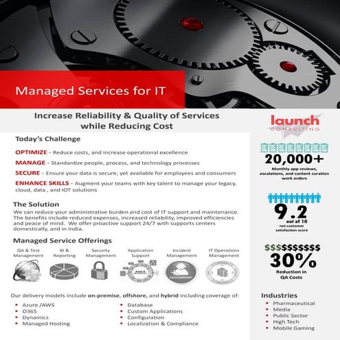 Launch Managed Services for IT Datasheet