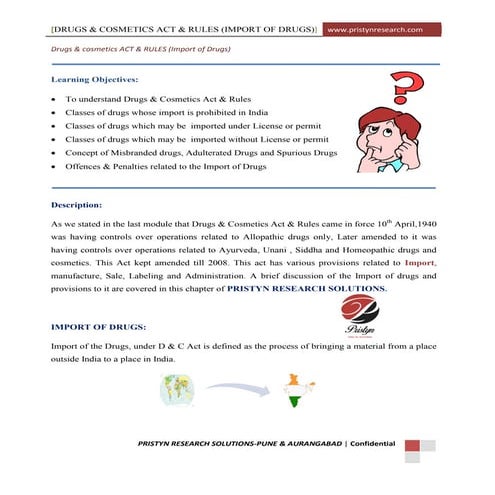 DRUG AND COSMETIC ACT 