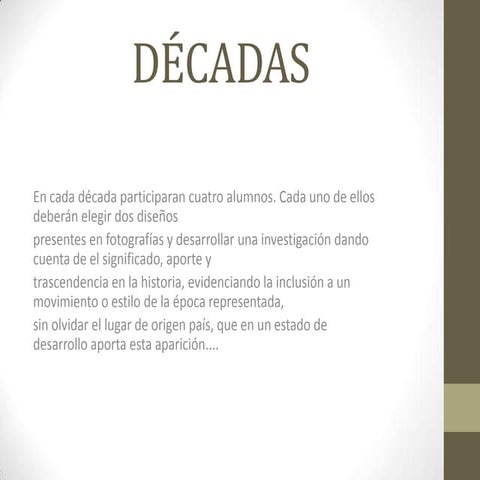 Décadas
