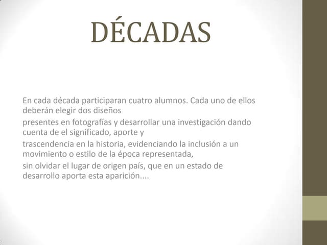Décadas | PPTX