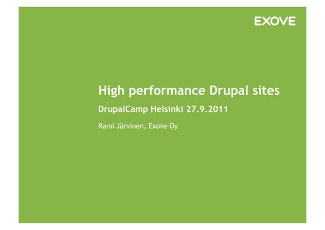 High Performance Drupal Sites