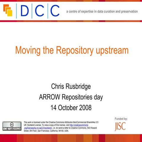Moving the repository upstream