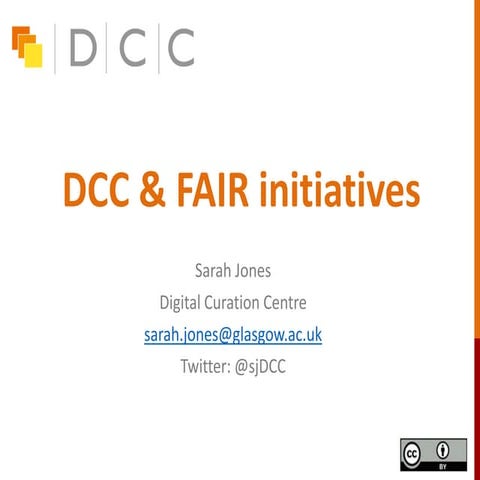 DCC and FAIR initiatives