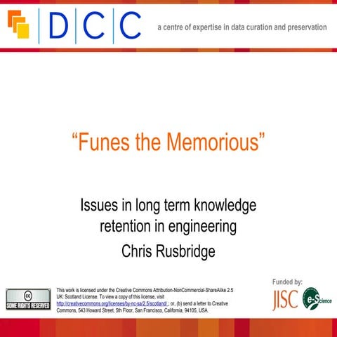 Issues in long-term knowledge retention in engineering