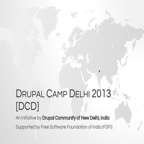 Drupal Camp Delhi 2013 -  Event Brochure