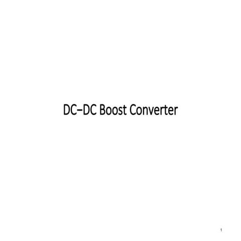 Simulation of Boost Converter Using MATLAB SIMULINK. | DOCX