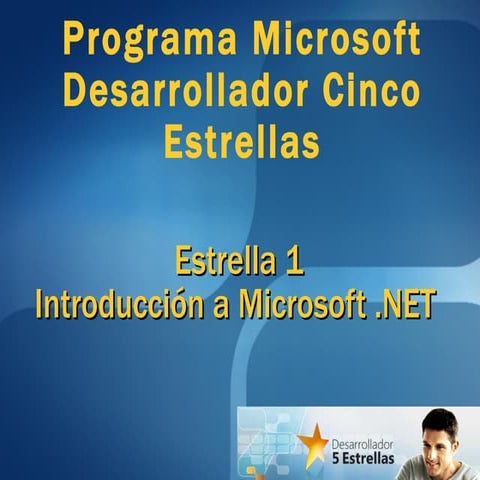 Introduccion microsoft.net