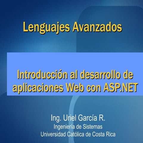 Introducción ASP .NET 