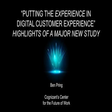 Putting the "Experience" in Your Customers' Digital Experience 