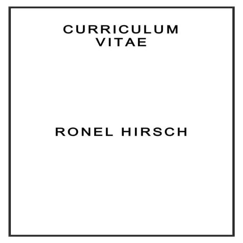 CURRICULUM VITAE Ronel Hirsch 19 Maart 2015