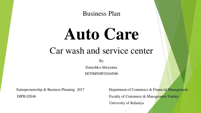 car service business plan pdf