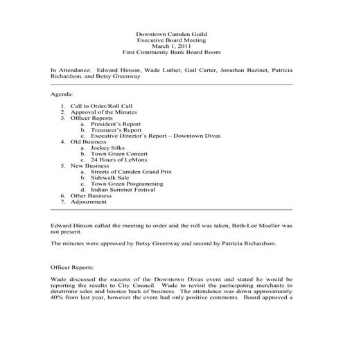 Dcg ec minutes 01MAR11