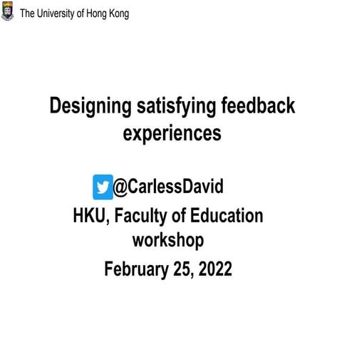 Designing satisfying feedback experiences