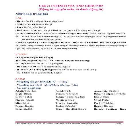 Dịch nghĩa và giải thích chi tiết starter toeic unit 3