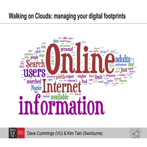 Walking on Clouds: Managing your digitial identity