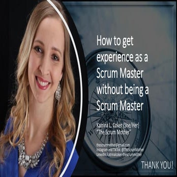 DC Lean + Agile - "How to get experience as a Scrum Master without being a Sc...