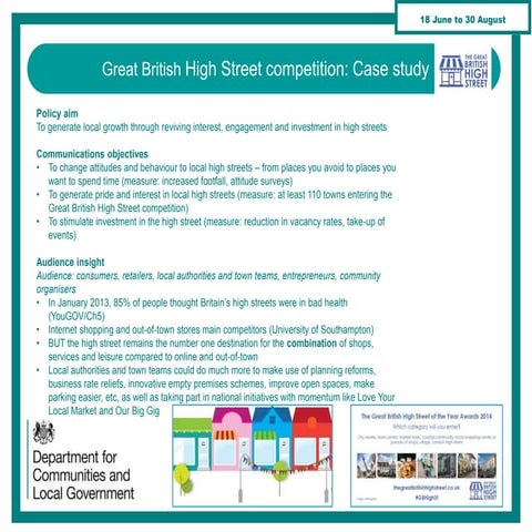 Great British High Streets – creating a buzz and reviving interest | Jasmin T...