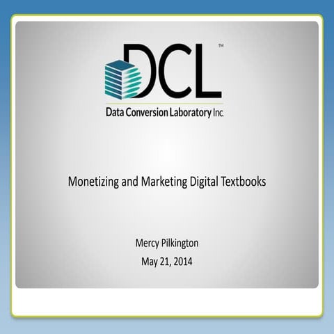 Monetizing and Marketing Digital Textbooks