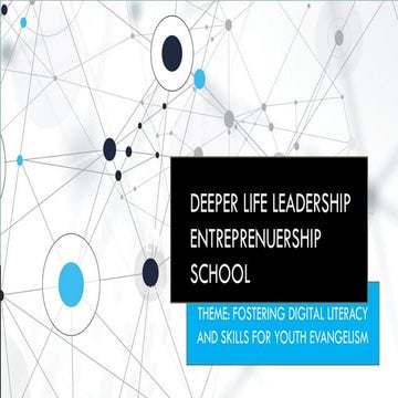 DCLM YOUTH LEADERSHIP PROGRAM - YOUTH MINISTRY