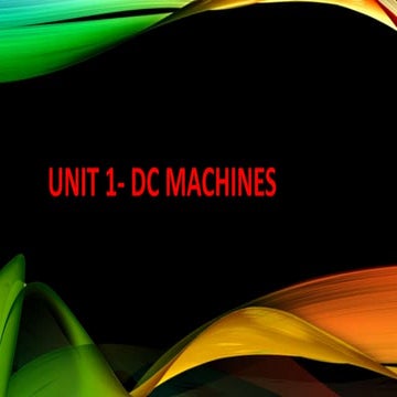 Dc machines