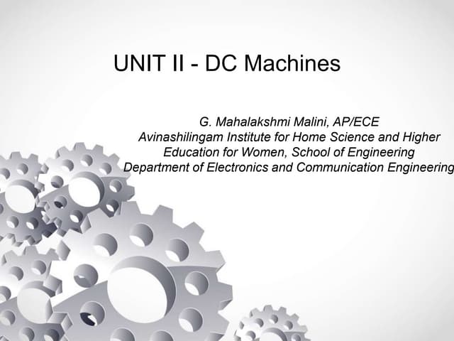 Dc machines 
