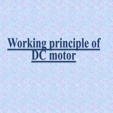 Dc motor