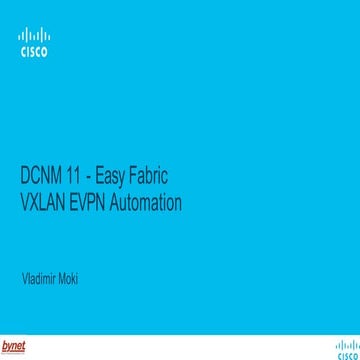 DCNM final slides - optimized for networking dcnm