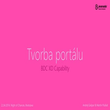 Night of Chances - UX Tvorba portálu