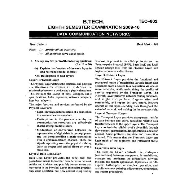 Dcn previous que4 with solutions