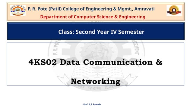 Data Communication Network Unit 1 sgbau .pptx