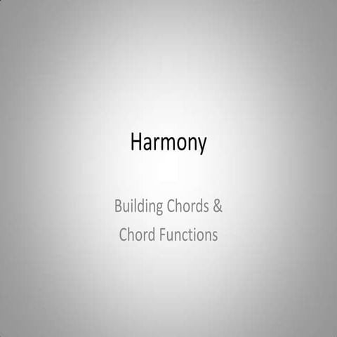 Dawn Cordo Harmony powerpoint