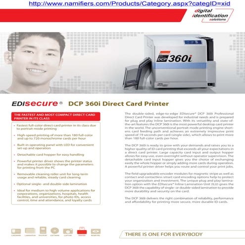 DCP 360i Direct Card Printer | PDF