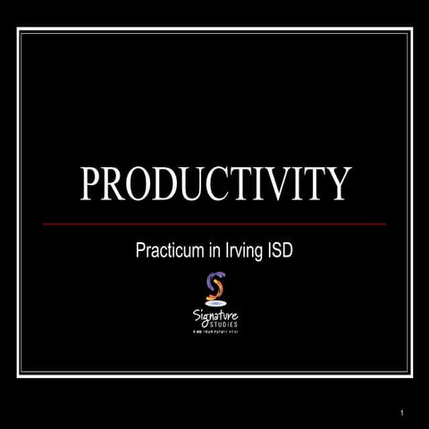 DCP Productivity Irving ISD