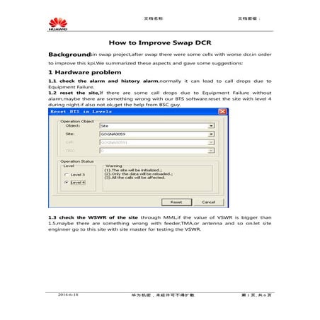 Dcr optimization after swap