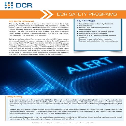 DCR Safety Solutions | PDF