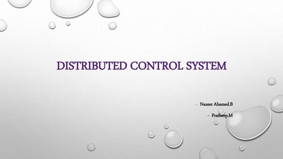 Distributed Control System | PPT
