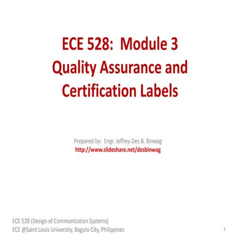 ECE 528T1:  Design of Communication Systems Module 3