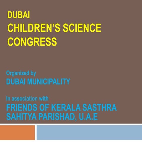Dubai Children's Science Congress