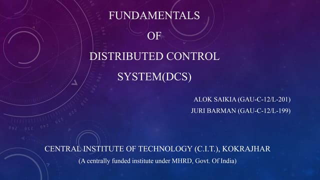 DCS fundamentals