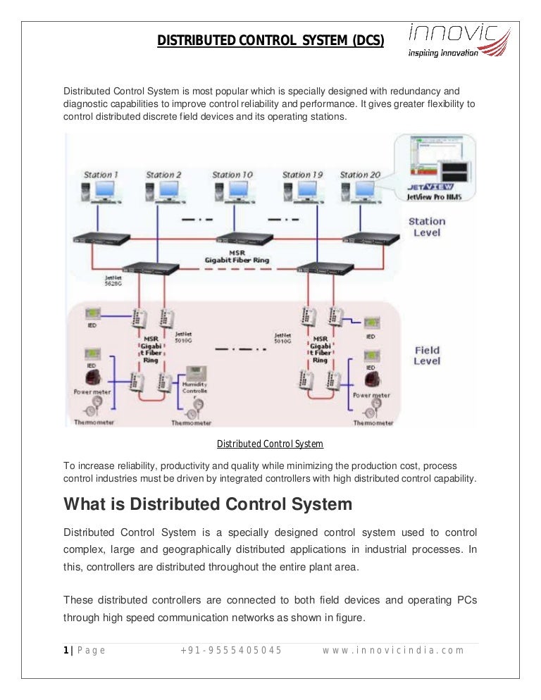 Distributed Control System (DCS) Notes