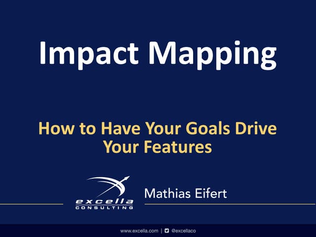 DCSUG - Impact Mapping