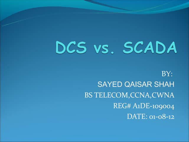 Dcs vs scada