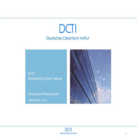 DCTI Corporate Presentation
