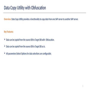 Data Copy tool to copy date from one system to another | PPTX