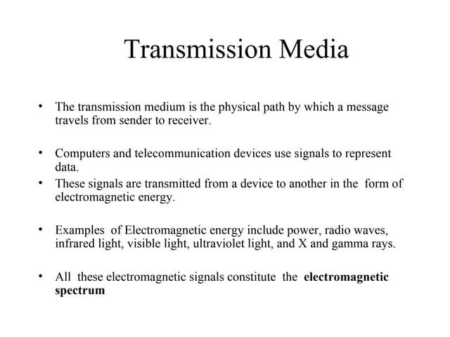 Dcunit4 transmission media