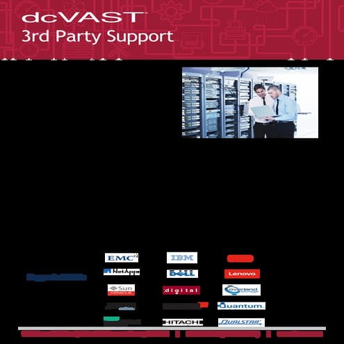 dcVAST 3rd Party Support