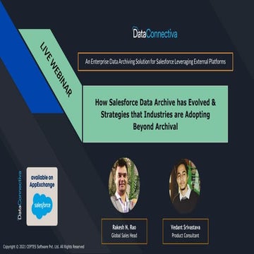 WEBINAR: How Salesforce Data Archive Has Evolved & Strategies That Industries...